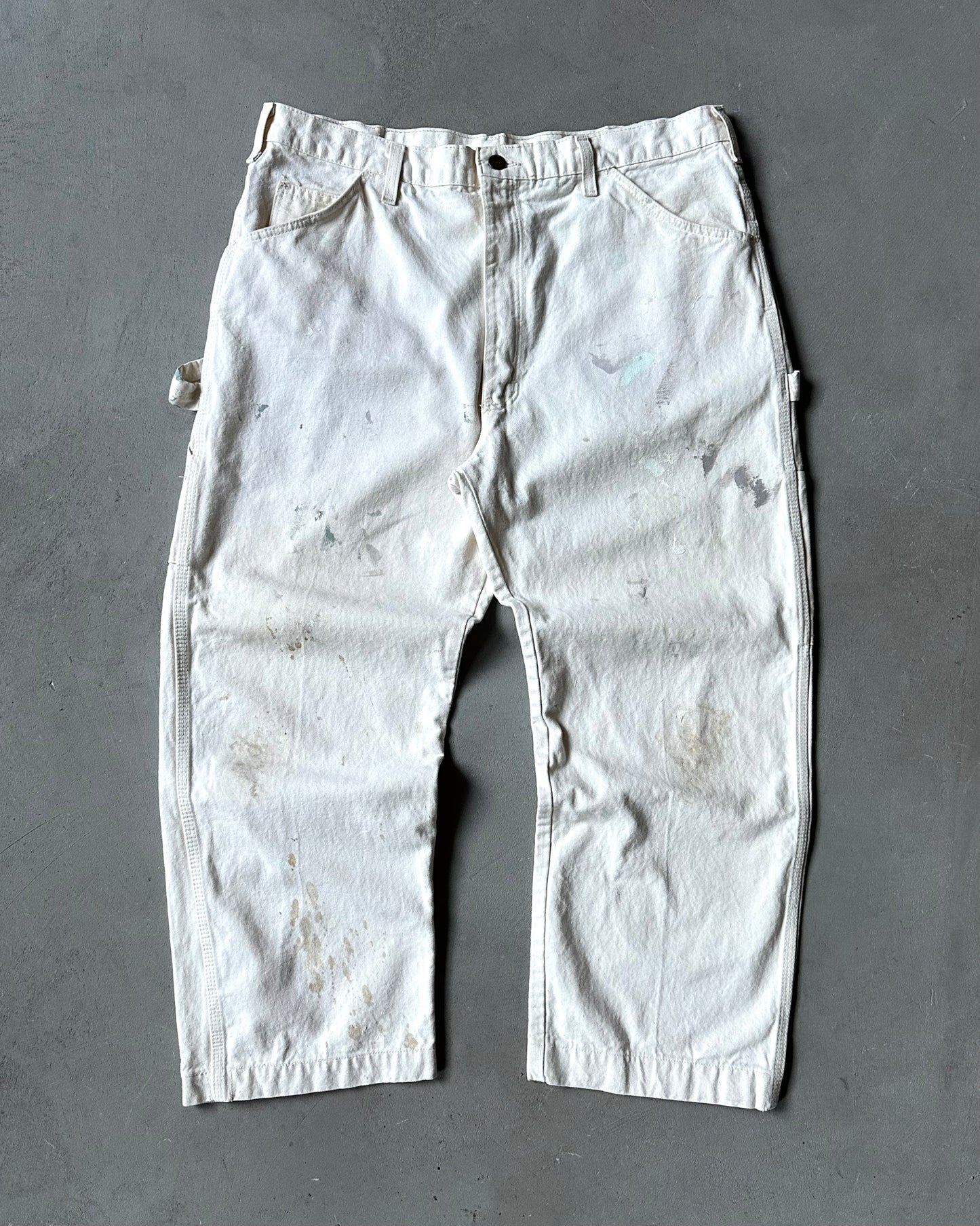 1980s - Cream Dickie's Painter Pants - 35x26