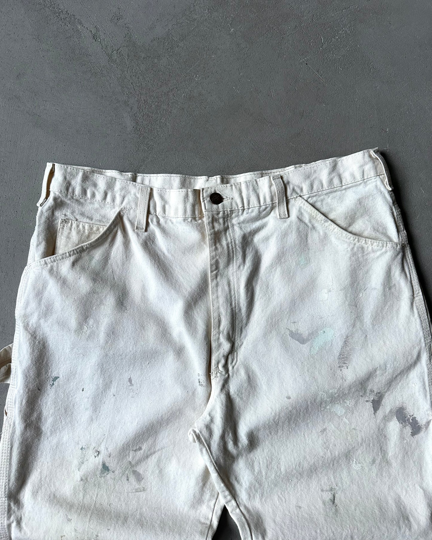 1980s - Cream Dickie's Painter Pants - 35x26
