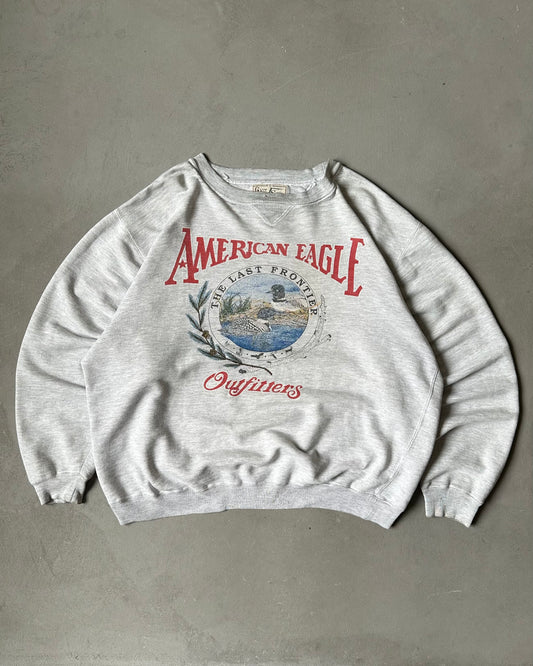 1990s - Distressed AE Outfitters Crewneck - XL