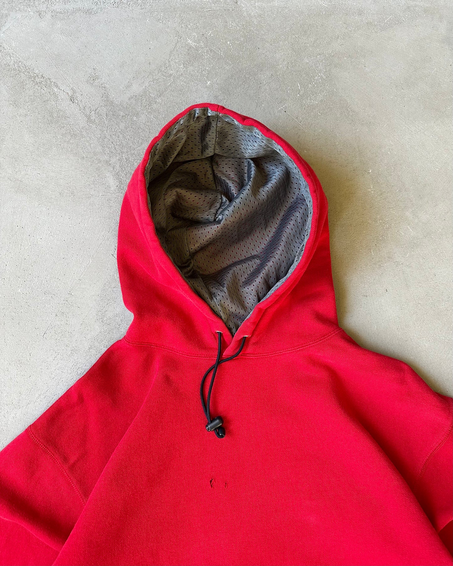 1990s - Distressed Red GAP Hoodie - L