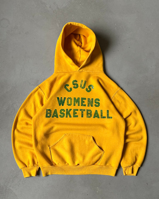 1970s - Yellow CSUS Russell Hoodie - S