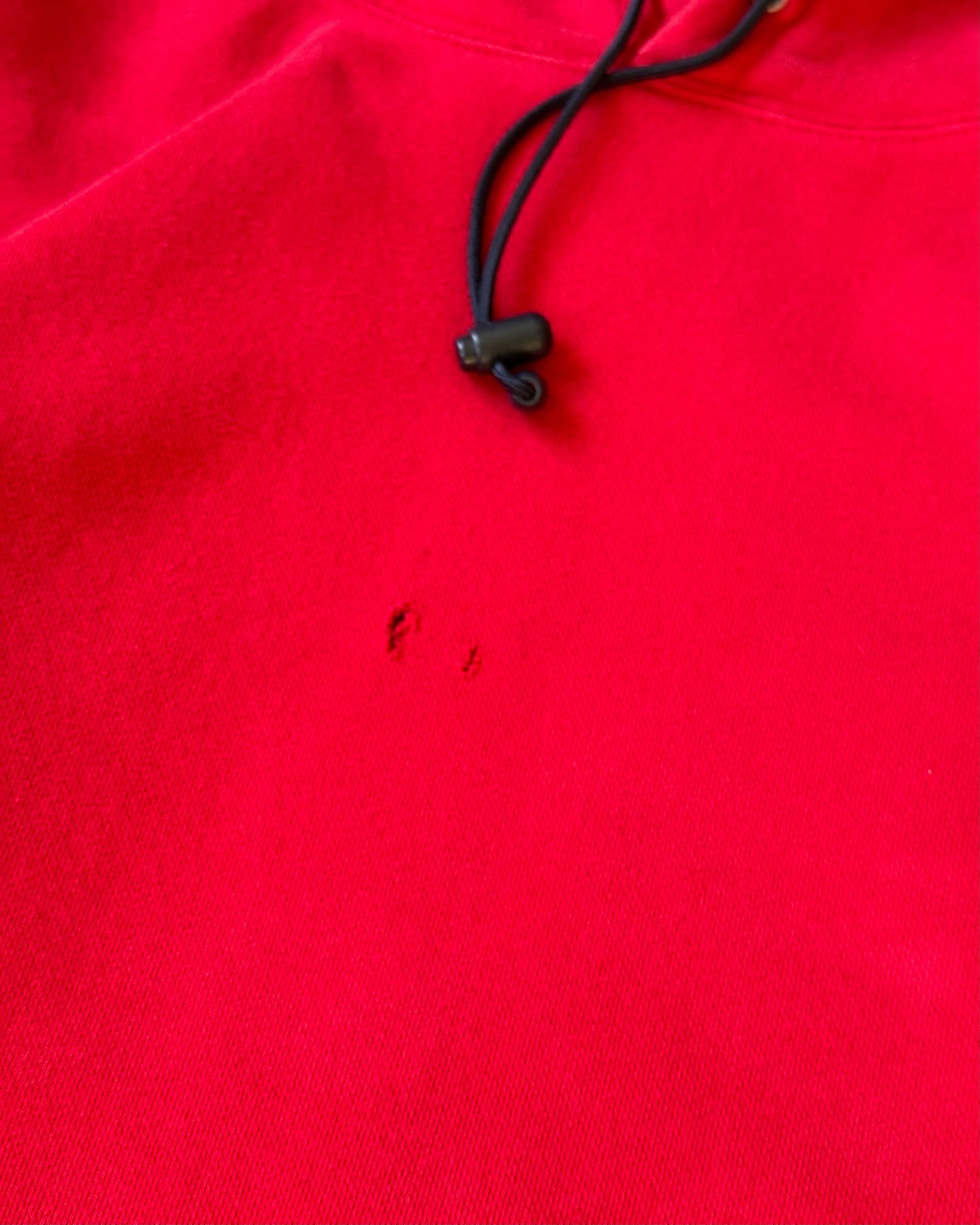 1990s - Distressed Red GAP Hoodie - L