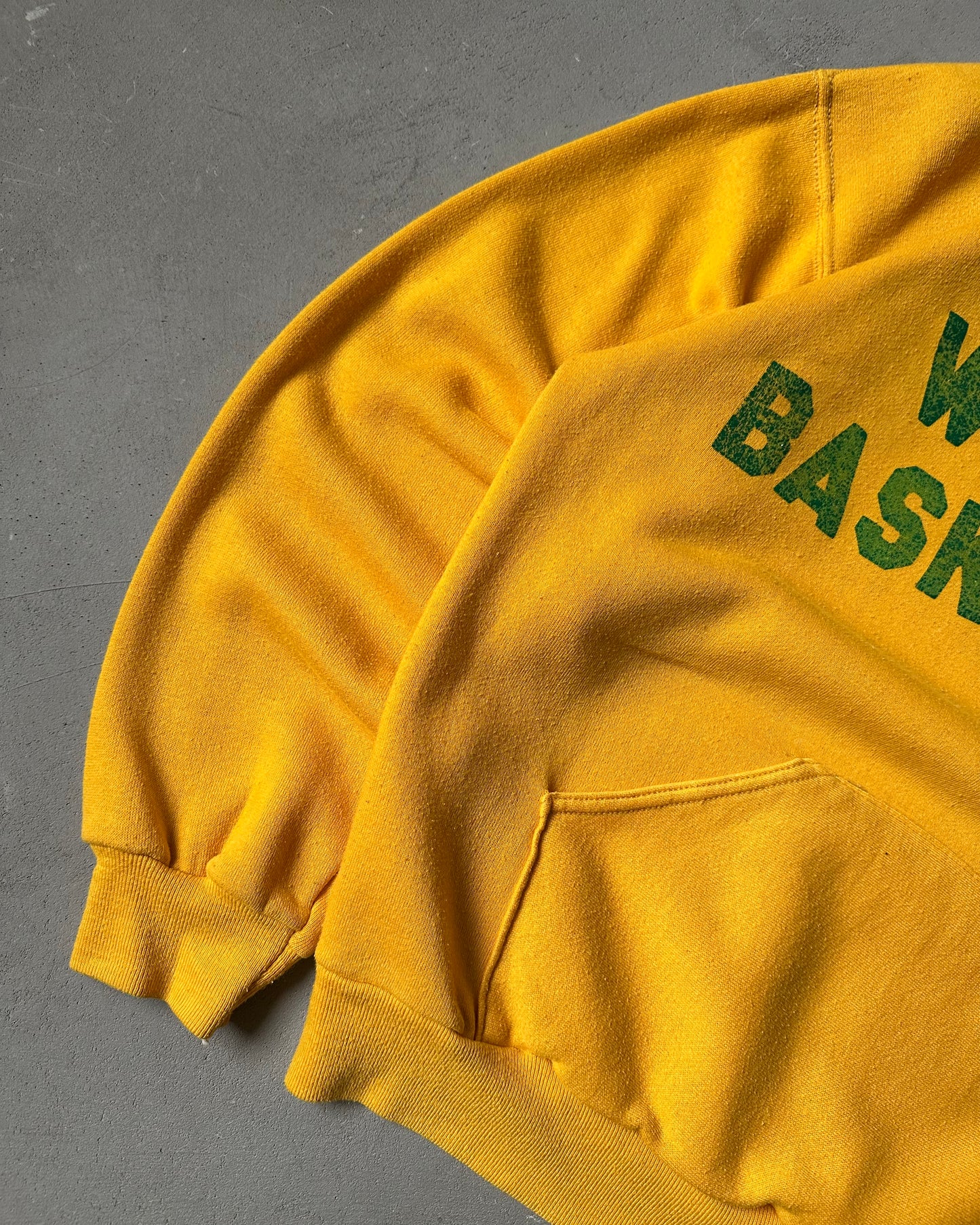 1970s - Yellow CSUS Russell Hoodie - S