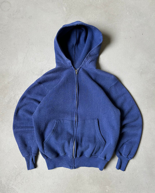 1970s - Blue Sears Zip Up Hoodie - (W)XS