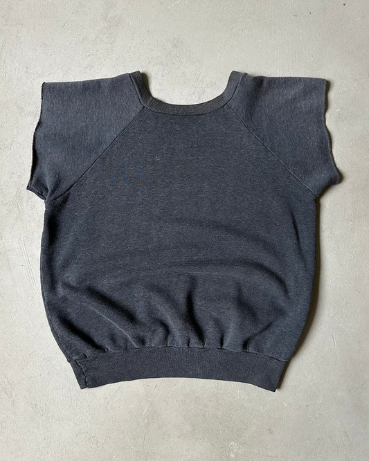 1980s - Faded Black Short Sleeve Crewneck - S