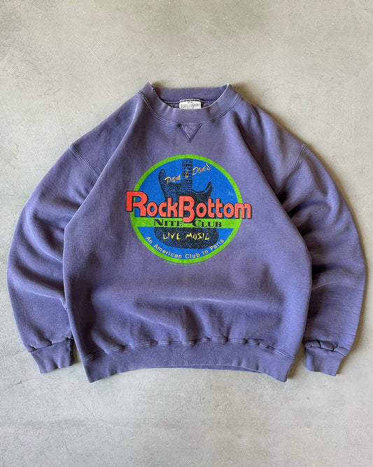 1990s - Purple Rock Bottom Paris Crewneck - L