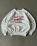 1980s - White "Bark Lake" Crewneck - S