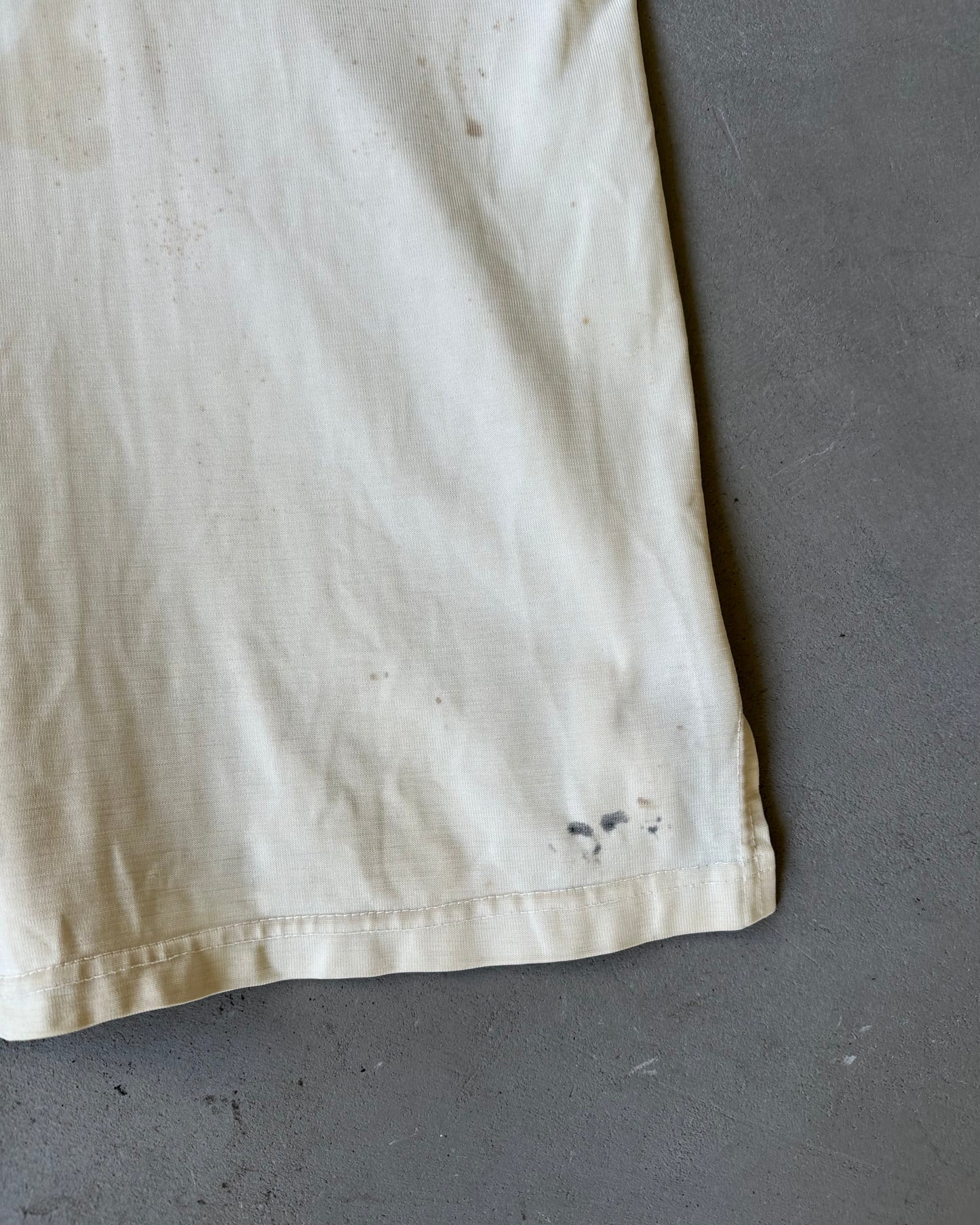 1960s - White/Blue 78 Repaired Jersey - XL