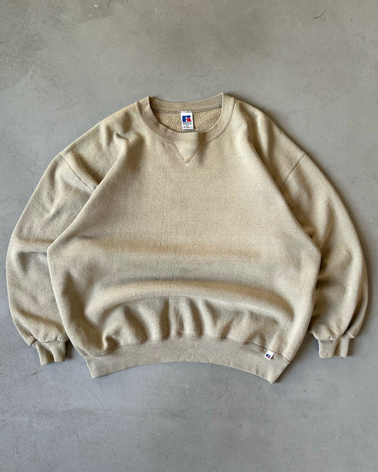 1990s - Tan Russell Crewneck - XXL