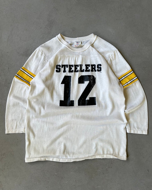 1970s - White Steelers 12 Jersey - XS/S