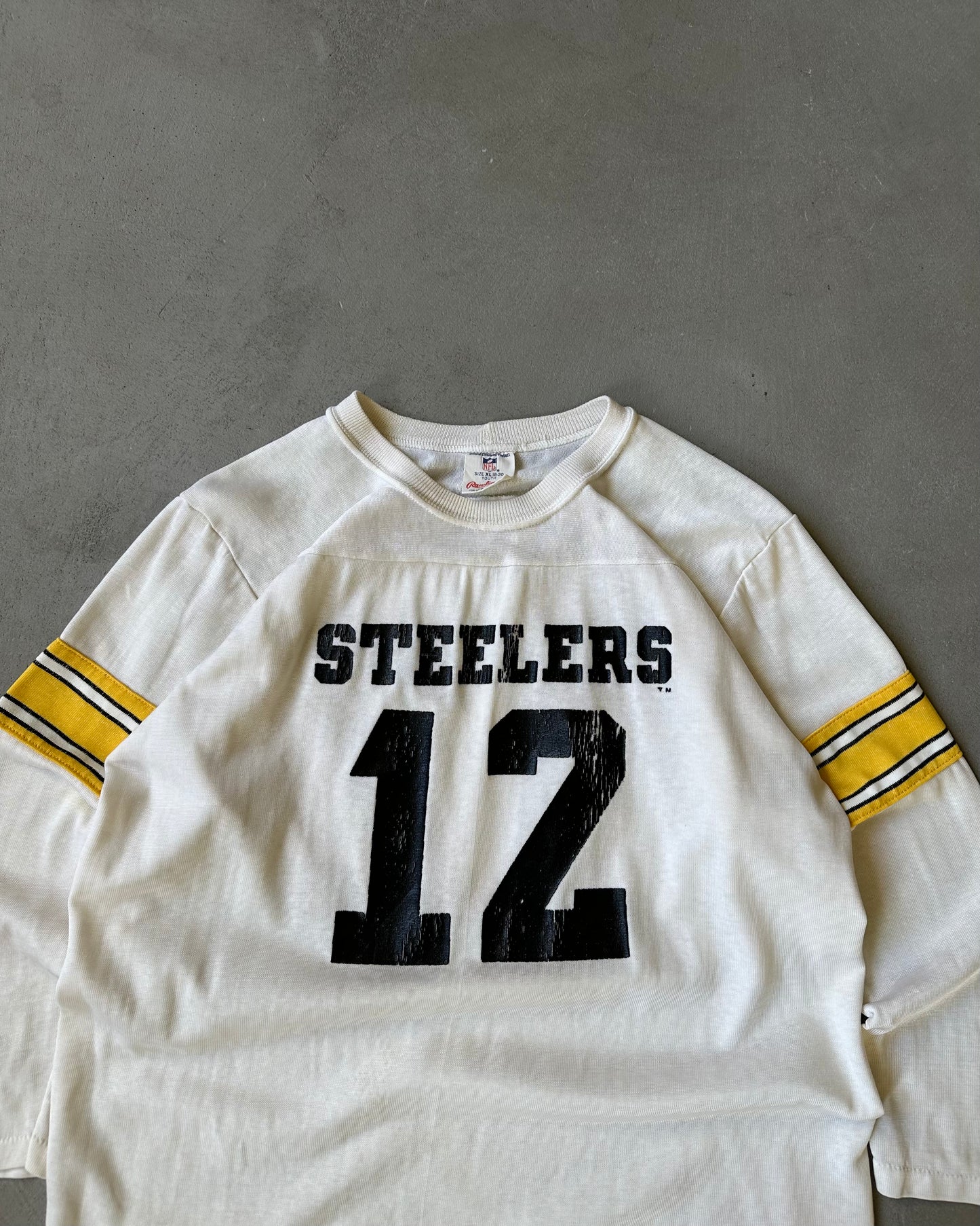 1970s - White Steelers 12 Jersey - XS/S