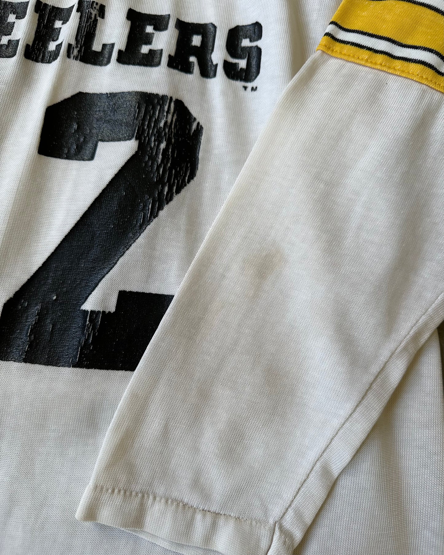 1970s - White Steelers 12 Jersey - XS/S