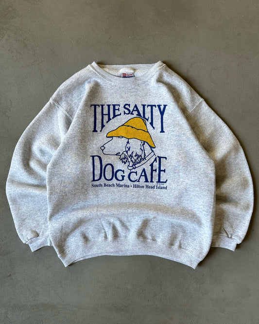 1990s - Ash Grey Salty Dog Crewneck - S/M