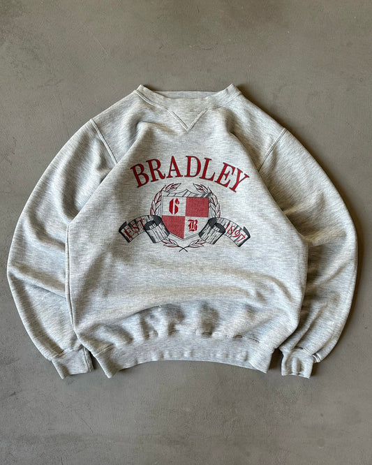 1990s - Heather Grey Bradley Crewneck - S