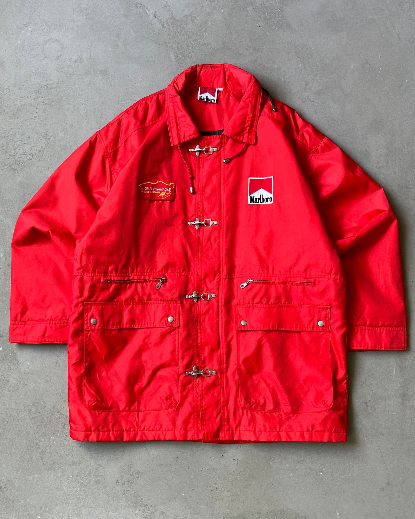 1990s - Red Marlboro Fireman Jacket - XL