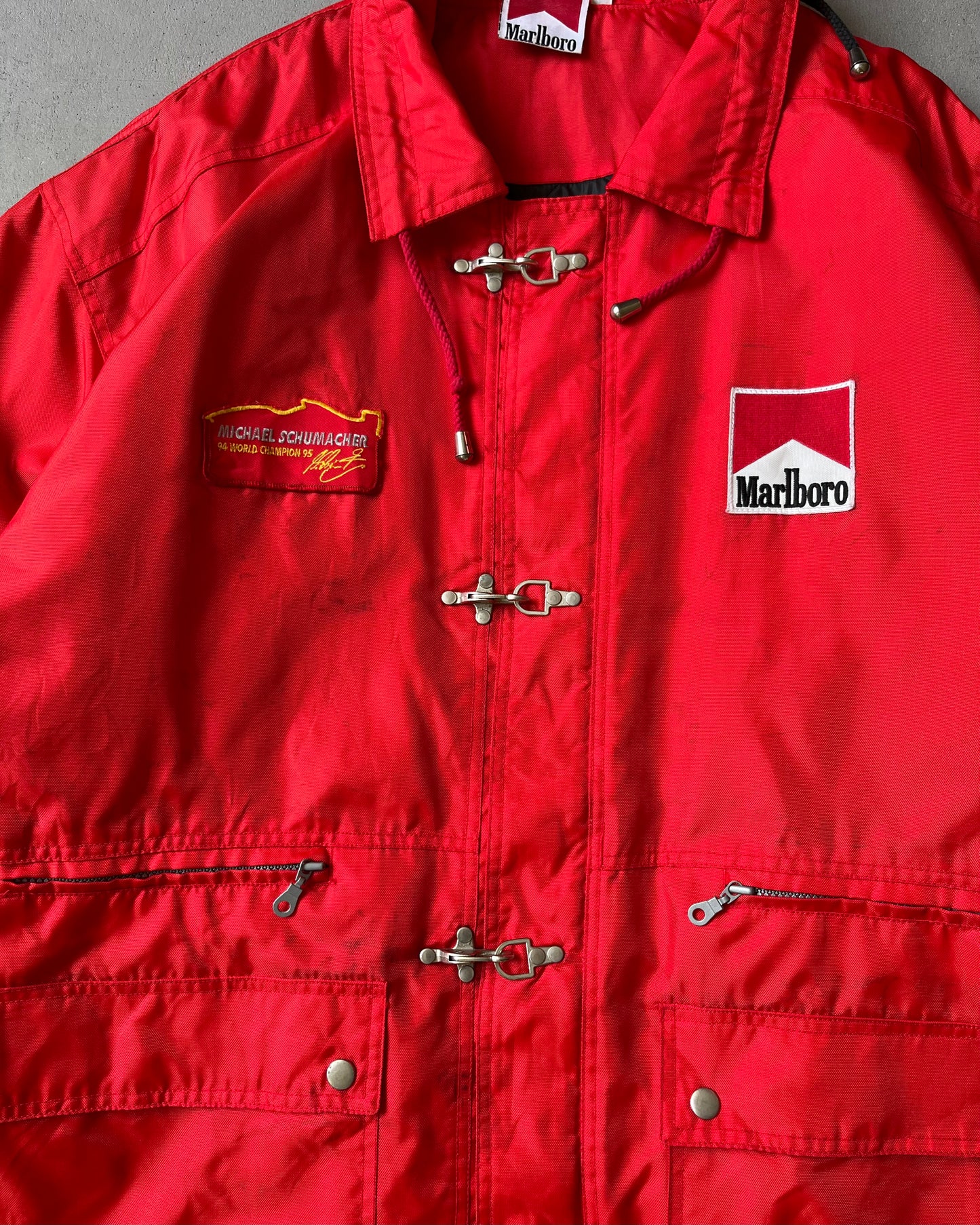 1990s - Red Marlboro Fireman Jacket - XL