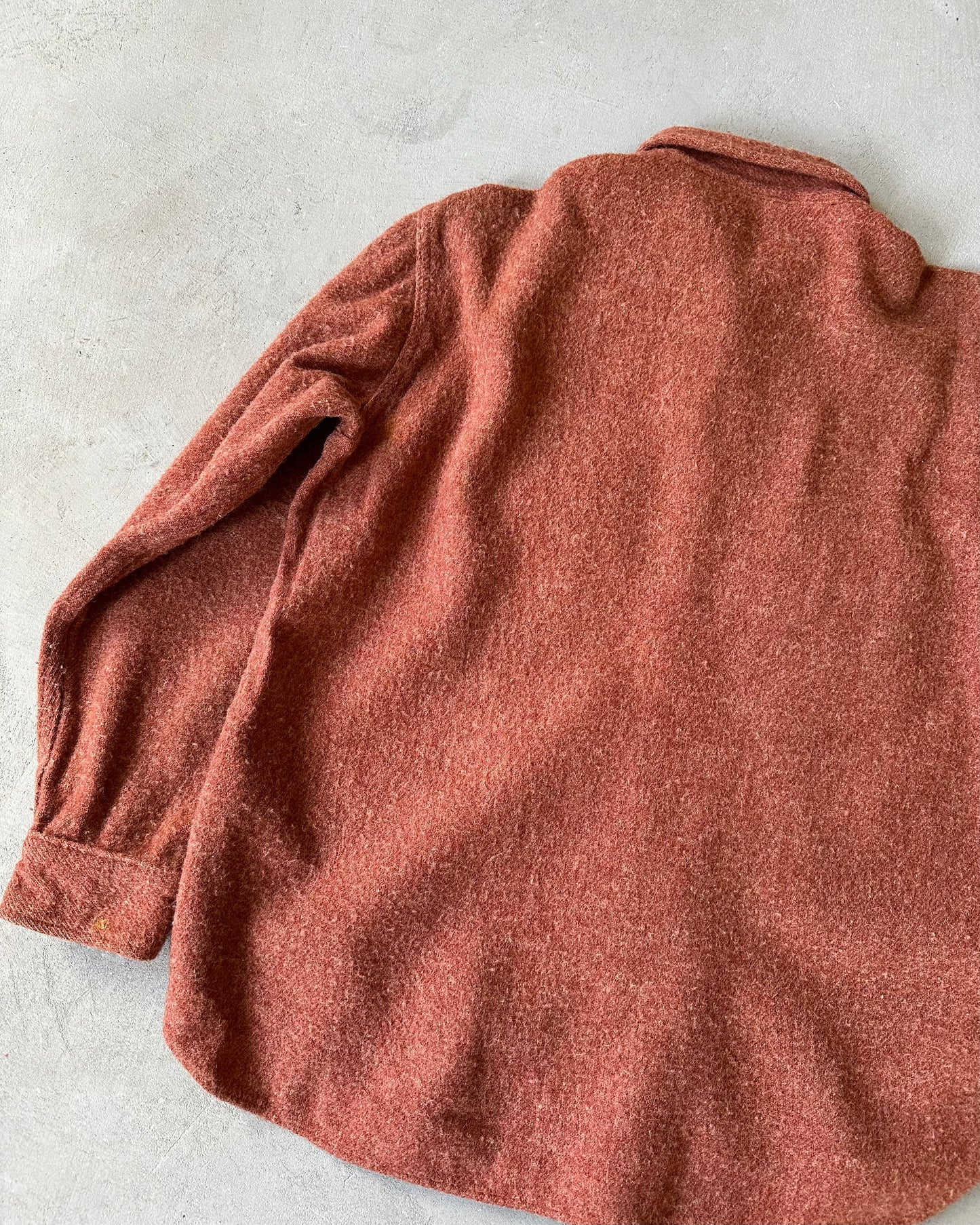 1980s - Brick Woolrich Wool Shirt - L