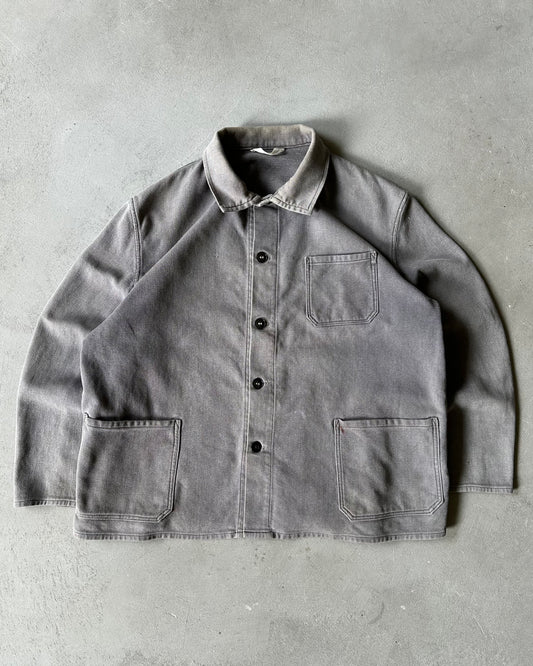 1970s - Faded Grey French Chore - M/L