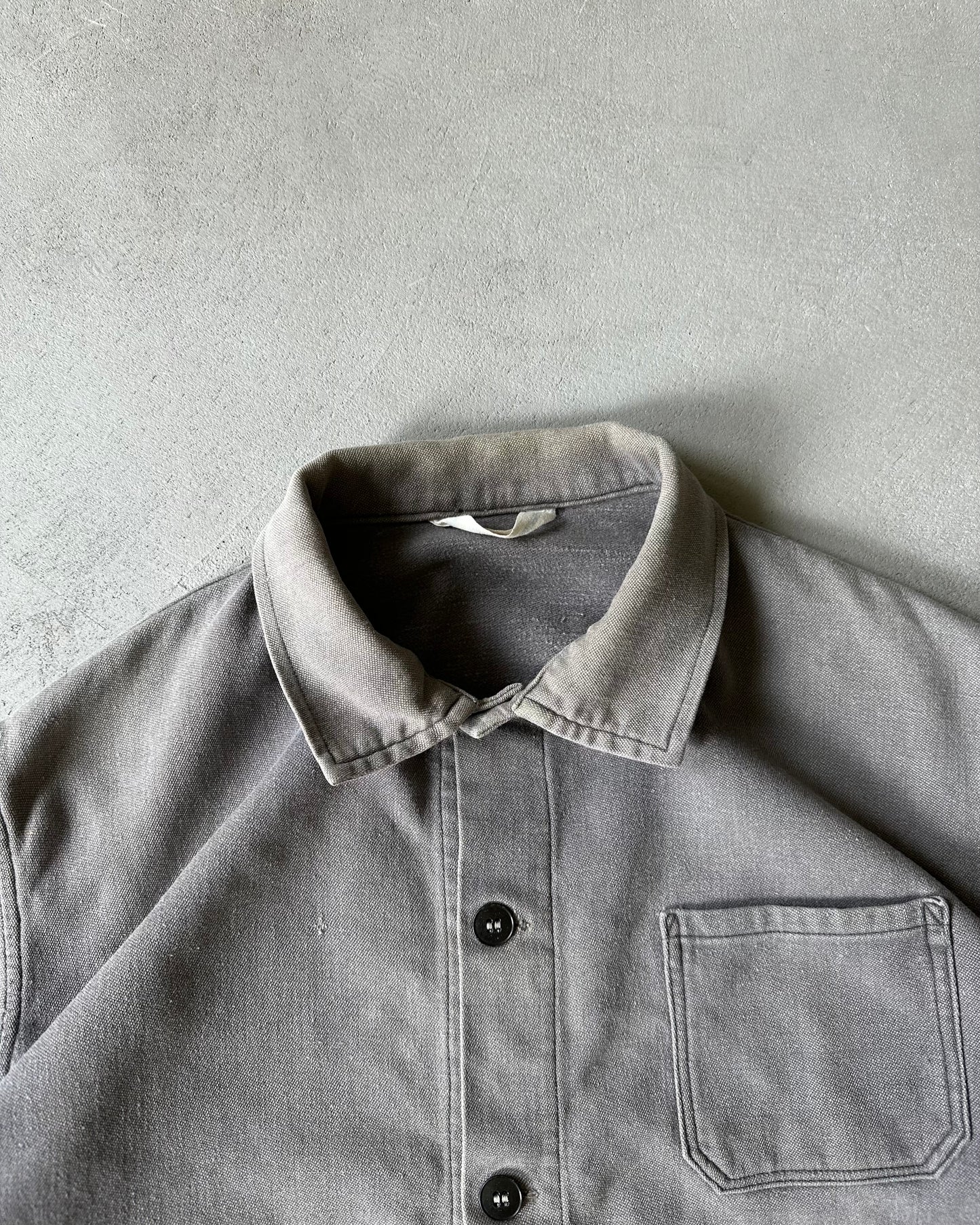 1970s - Faded Grey French Chore - M/L