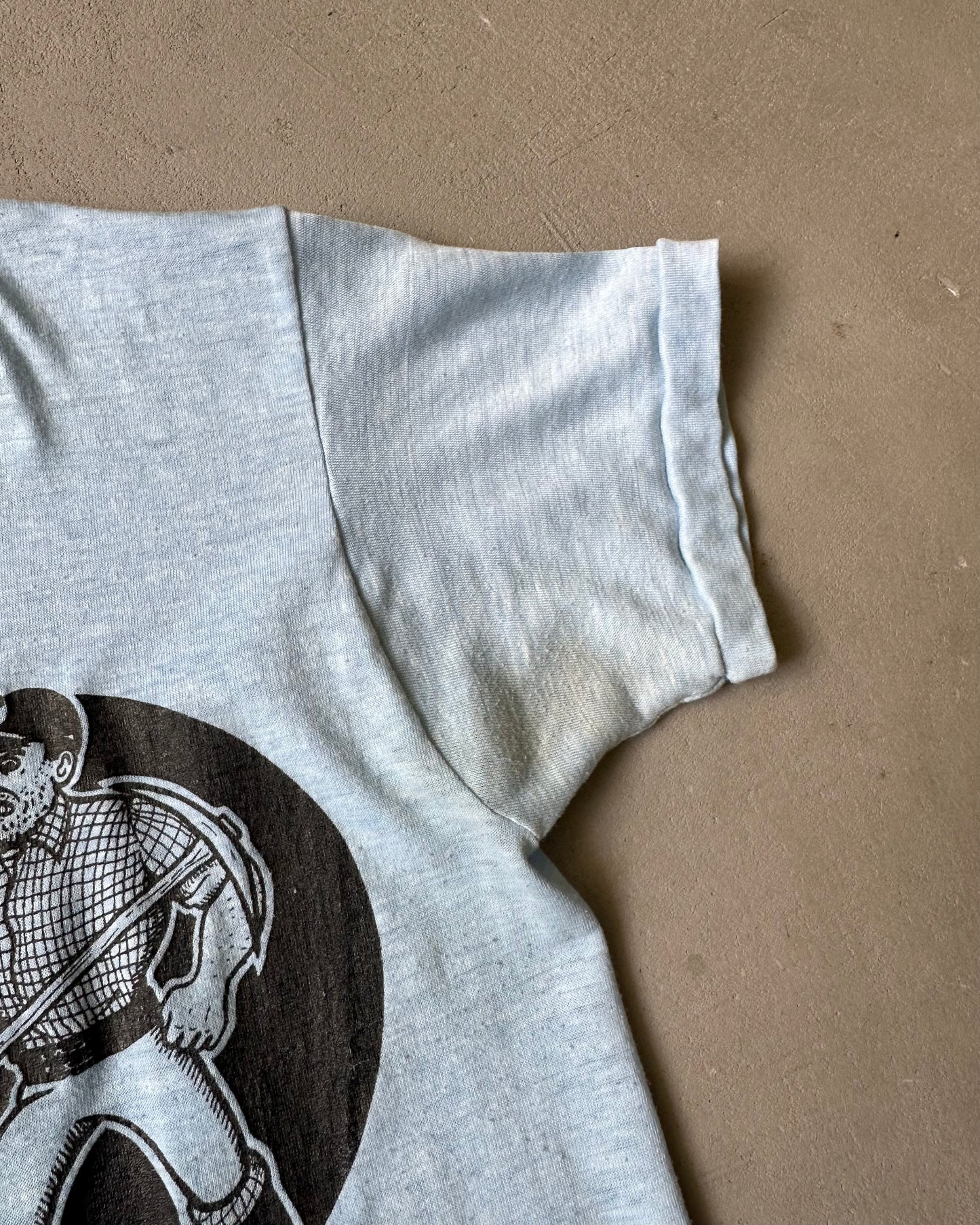 Années 70 - T-shirt « Coal Miners » bleu vieilli - (F)S