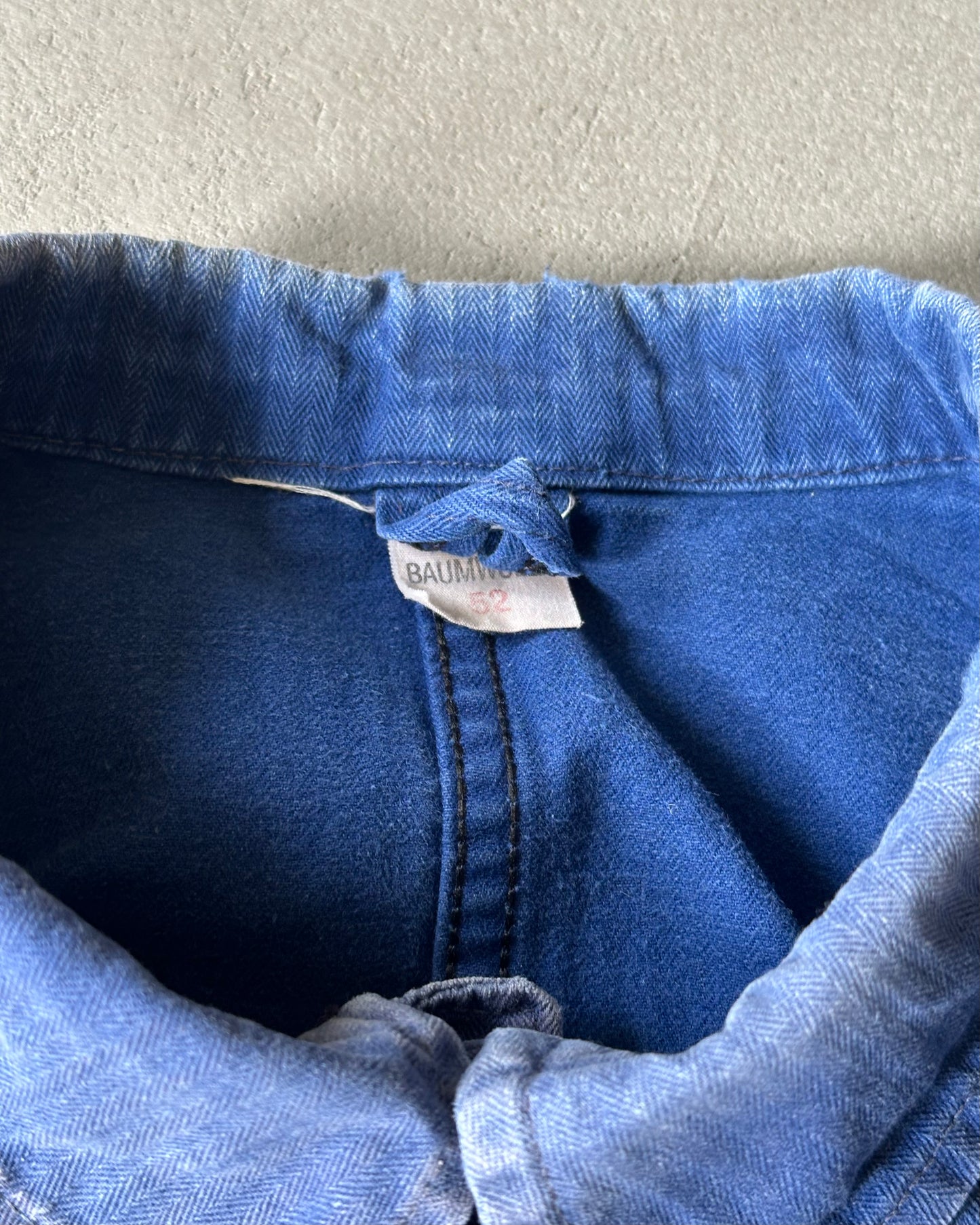1970s - Faded Blue HBT Euro Chore - L