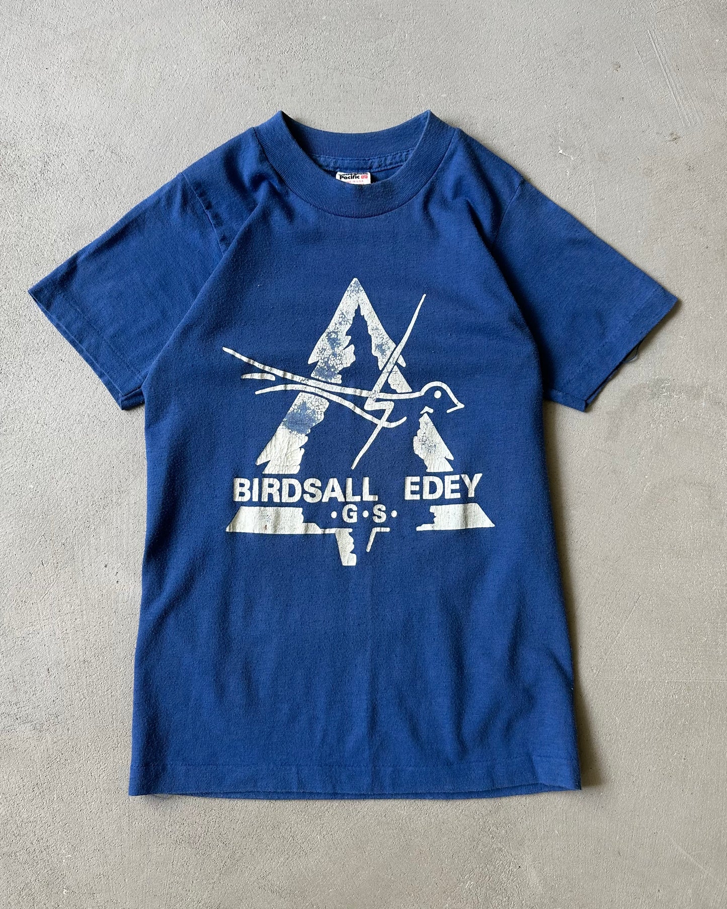 1970s - Blue Birdsall Edey Baby T-Shirt - (W)XXS/XS