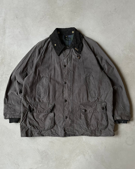 1990s - Charcoal Barbour Bedale Jacket - L