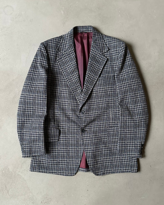1980s - Blue Plaid Blazer - 44L