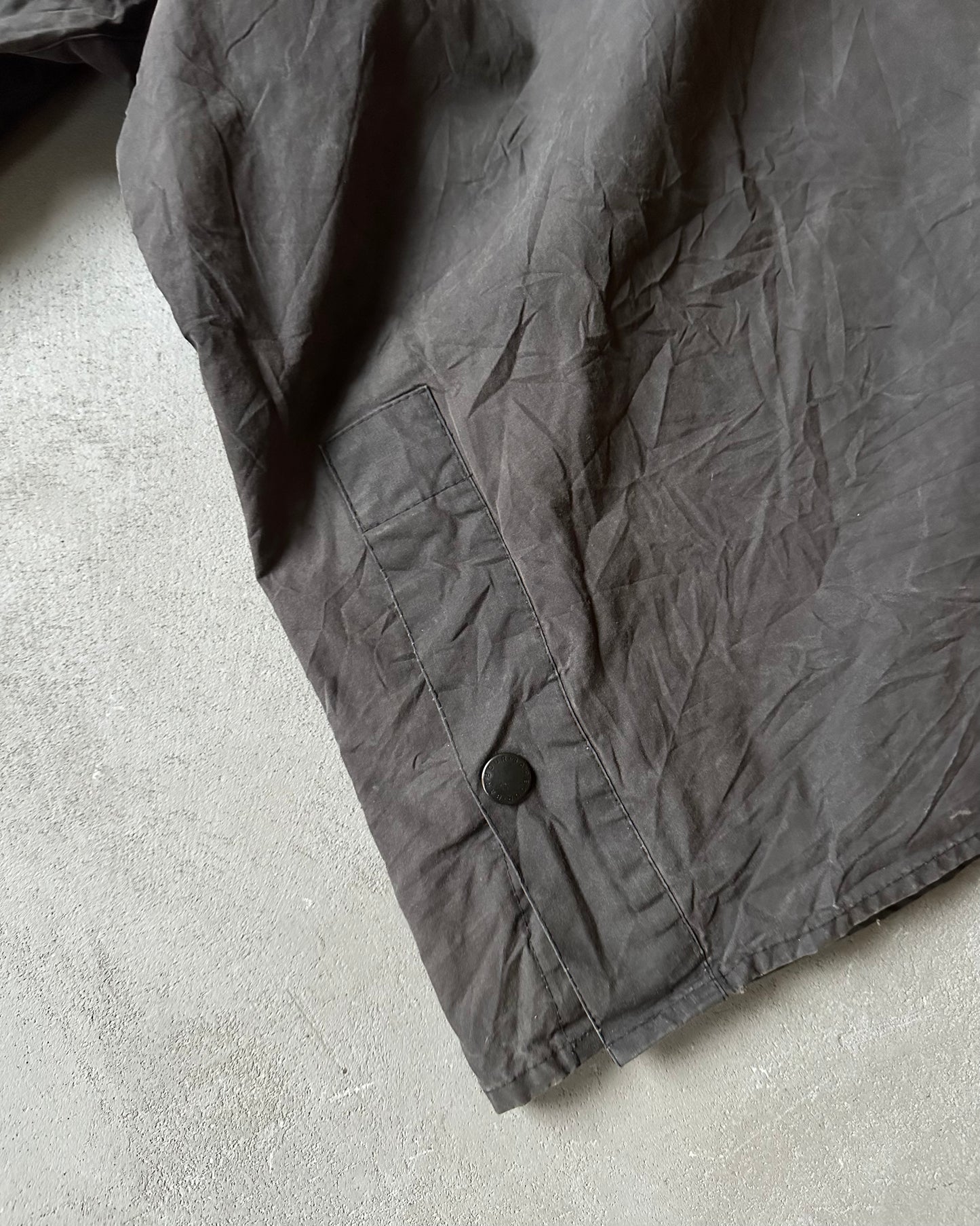 1990s - Charcoal Barbour Bedale Jacket - L