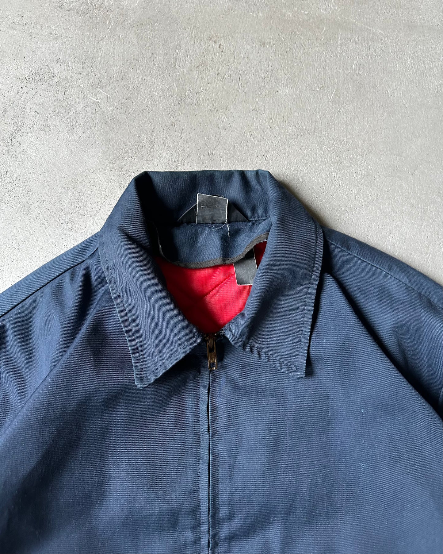1980s - Navy U.S Flag Work Jacket - L