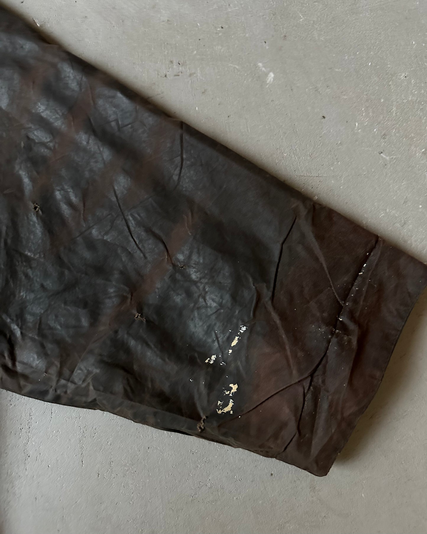 1990s - Distressed Brown Barbour Gamefair Jacket - 48