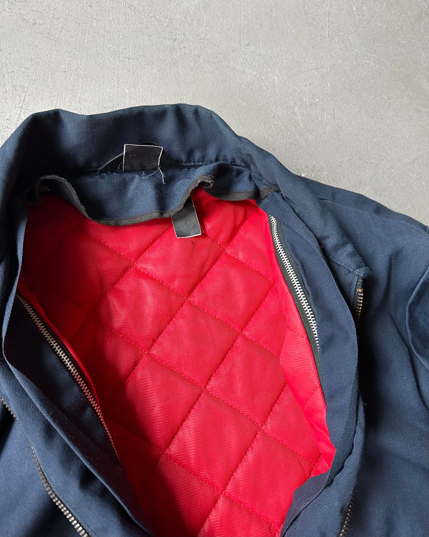 1980s - Navy U.S Flag Work Jacket - L