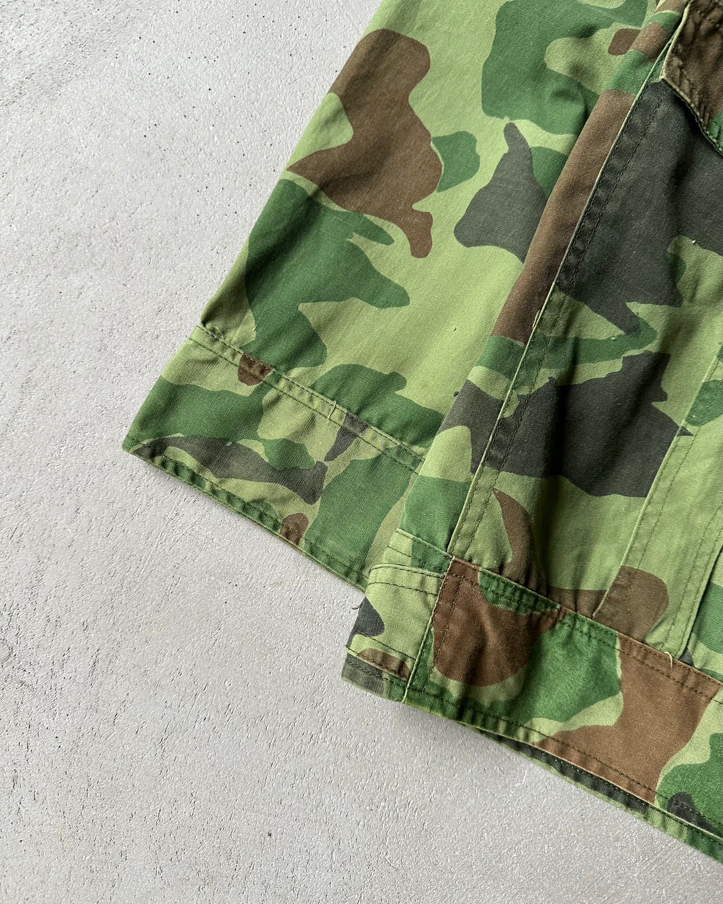 1970s - Camo Field Overshirt - M
