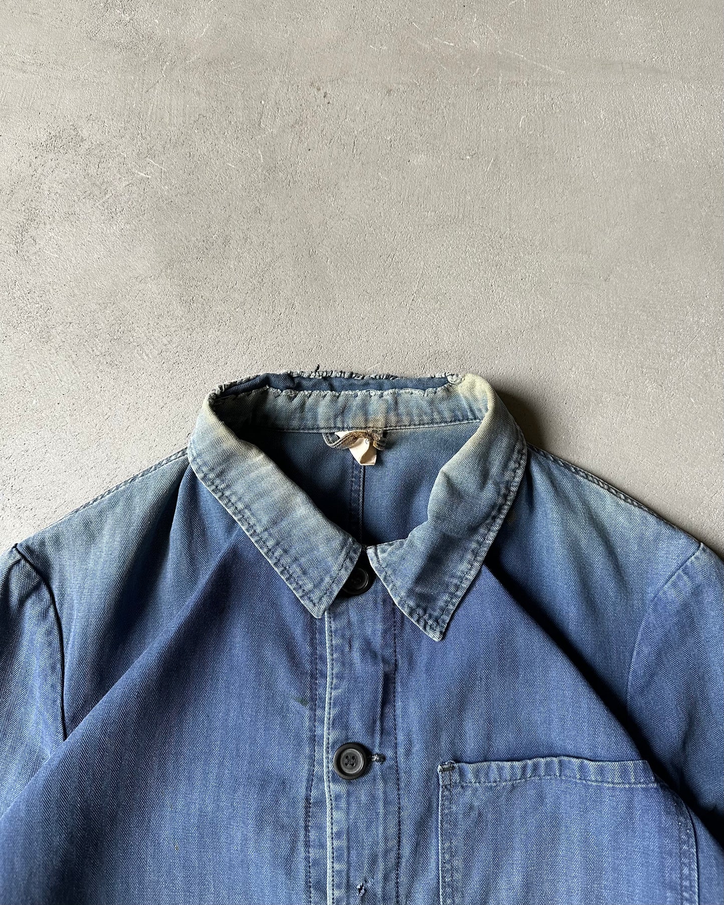 1970s - Faded Blue HBT Euro Chore - M
