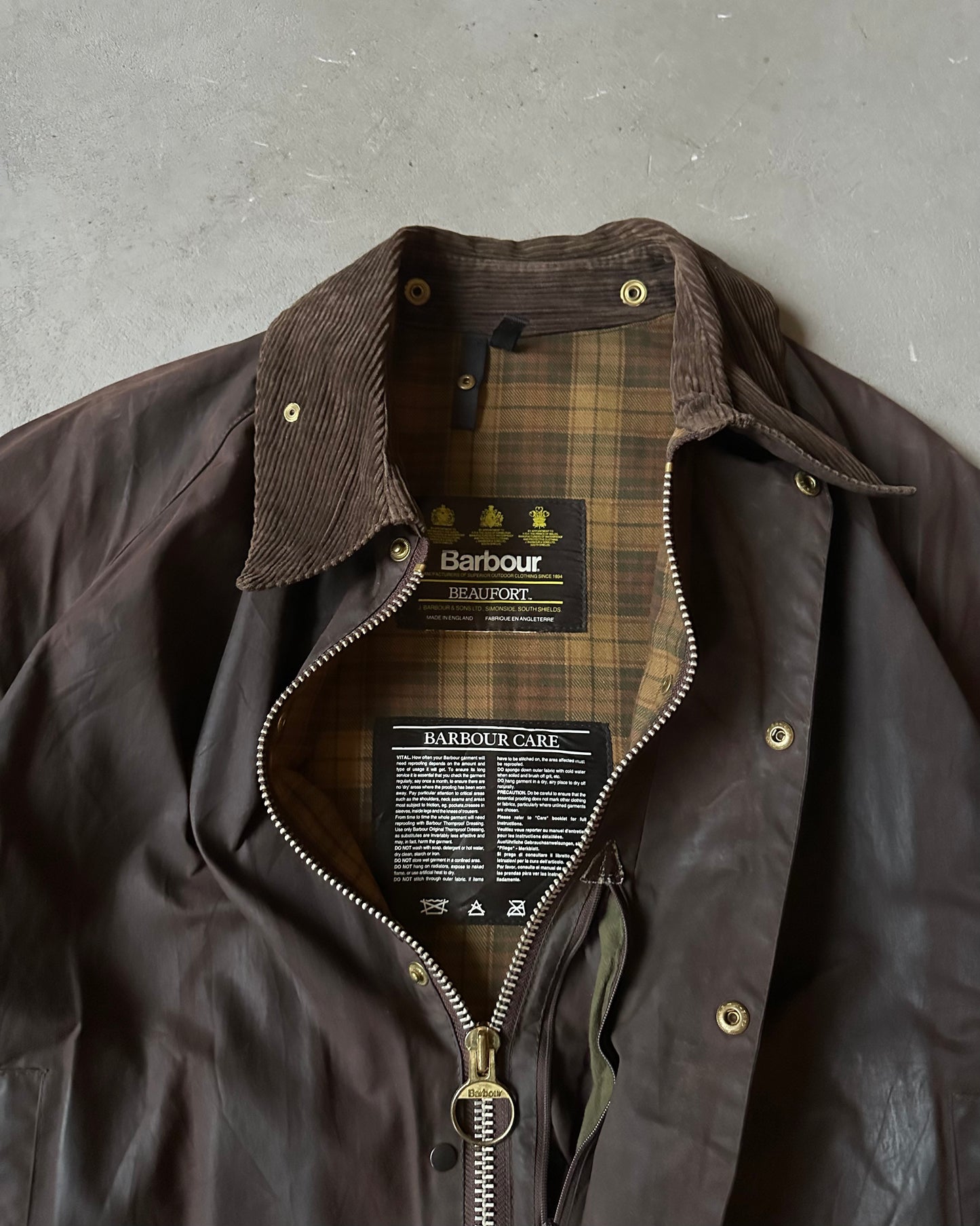 1990s - Brown Barbour Beaufort Jacket - 46