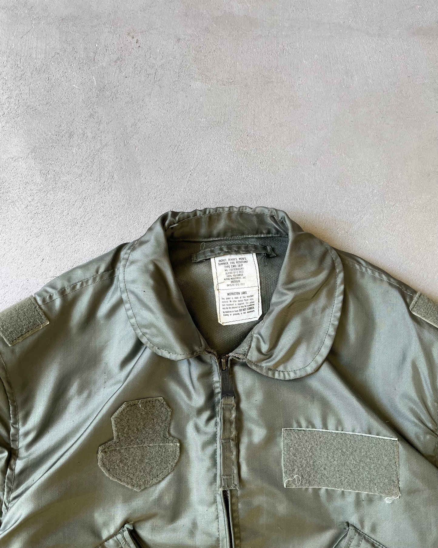 Années 80 - Blouson vert CWU-36/P Alpha Industries - T. S/M