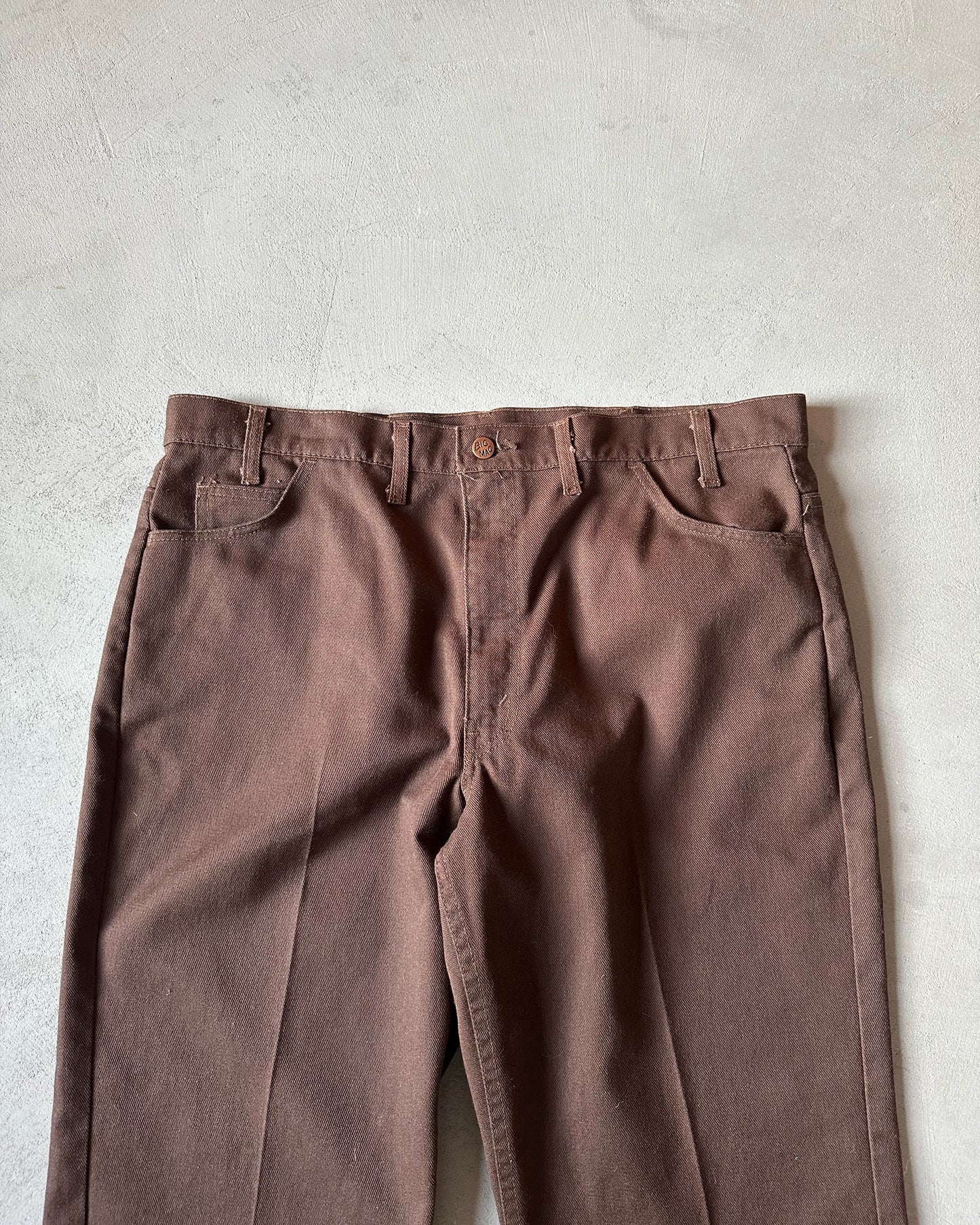 1980s - Brown Big Mac Work Pants - 38x29