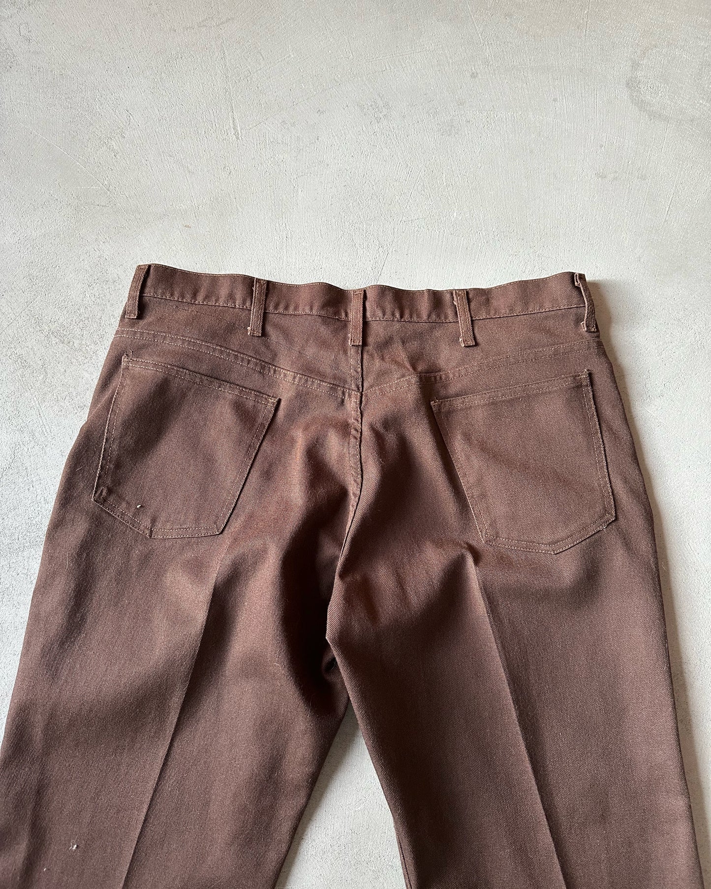 1980s - Brown Big Mac Work Pants - 38x29