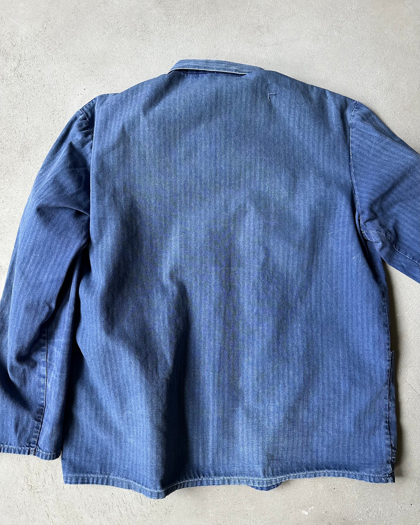 1970s - Faded Blue HBT Euro Chore - L