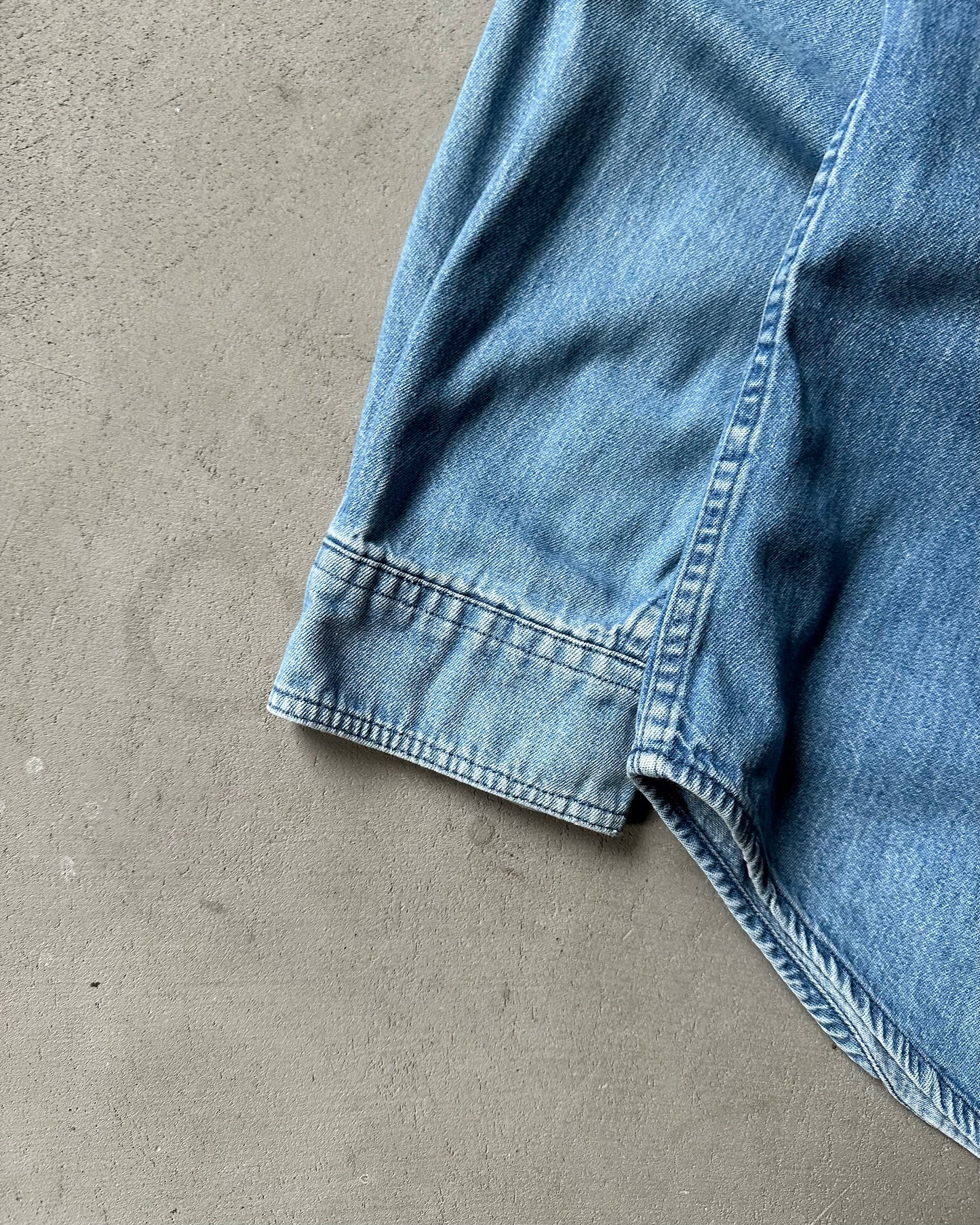1990s - J.Crew Denim Shirt - XL