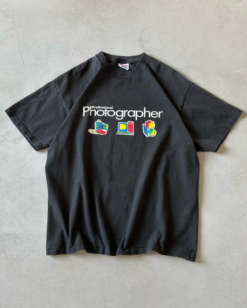 2000s - Black Photographer T-Shirt - L/XL
