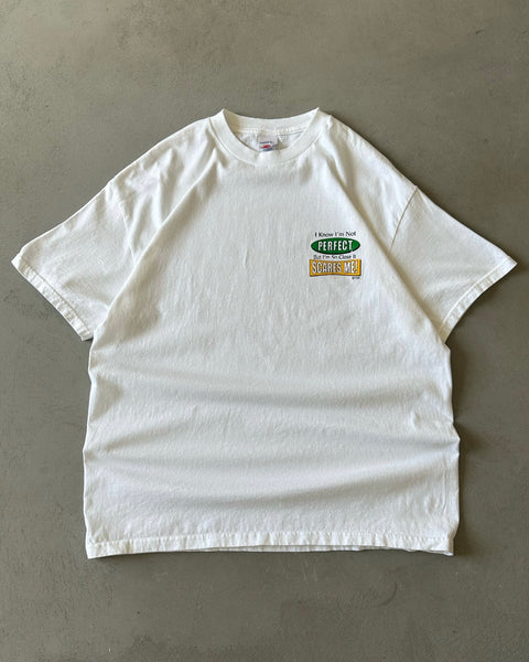 1990s - White "Perfect" T-Shirt - XL