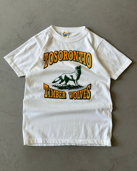 1980s - White "Tosorontio" T-Shirt - XXS