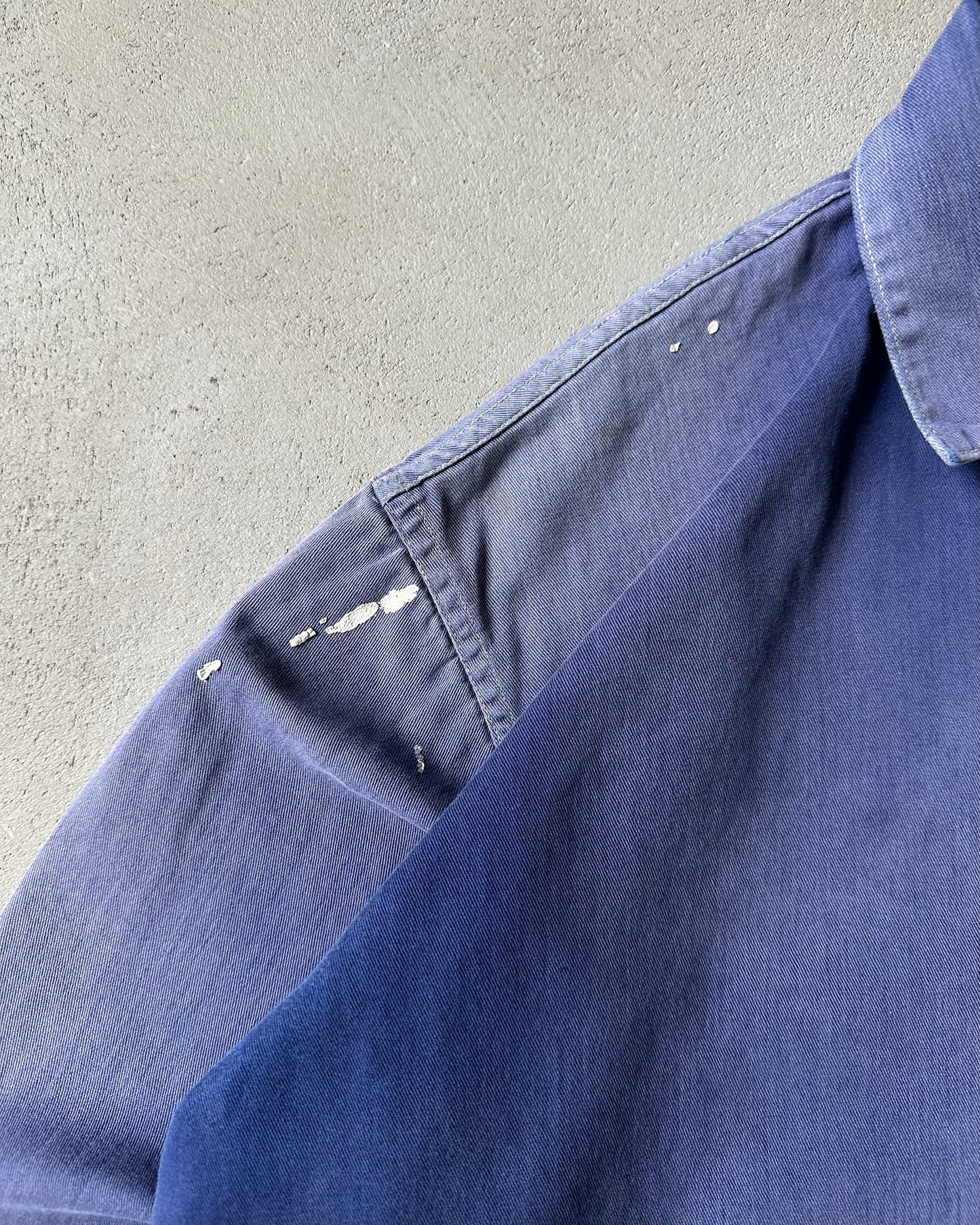 1980s - Distressed Blue Euro Chore - S/M