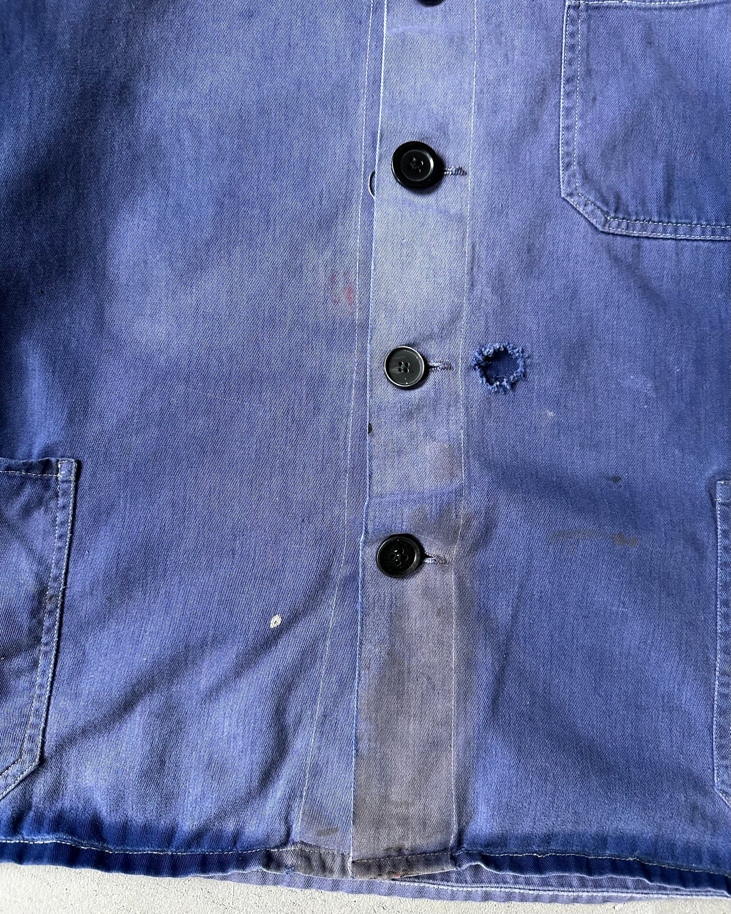 1980s - Distressed Blue Euro Chore - S/M