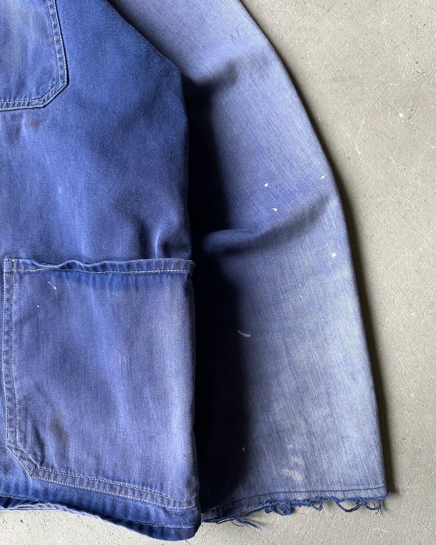 1980s - Distressed Blue Euro Chore - S/M