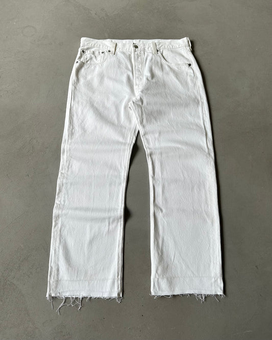 2000s - White Levi's 501 Jens - 34x28