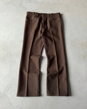 2000s - Brown Wrangler Wrancher Trousers - 35x30