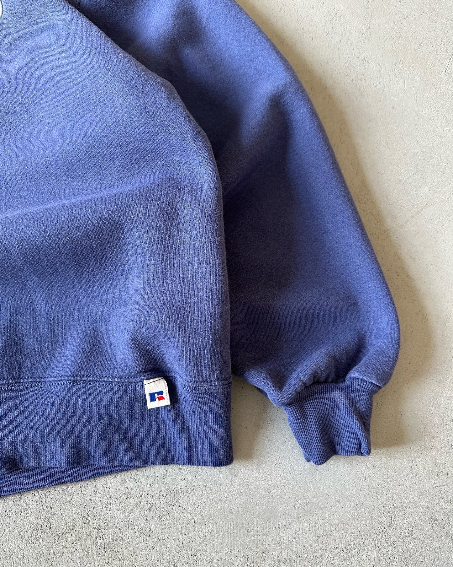 1990s - Blue Russell Athletic Crewneck - M