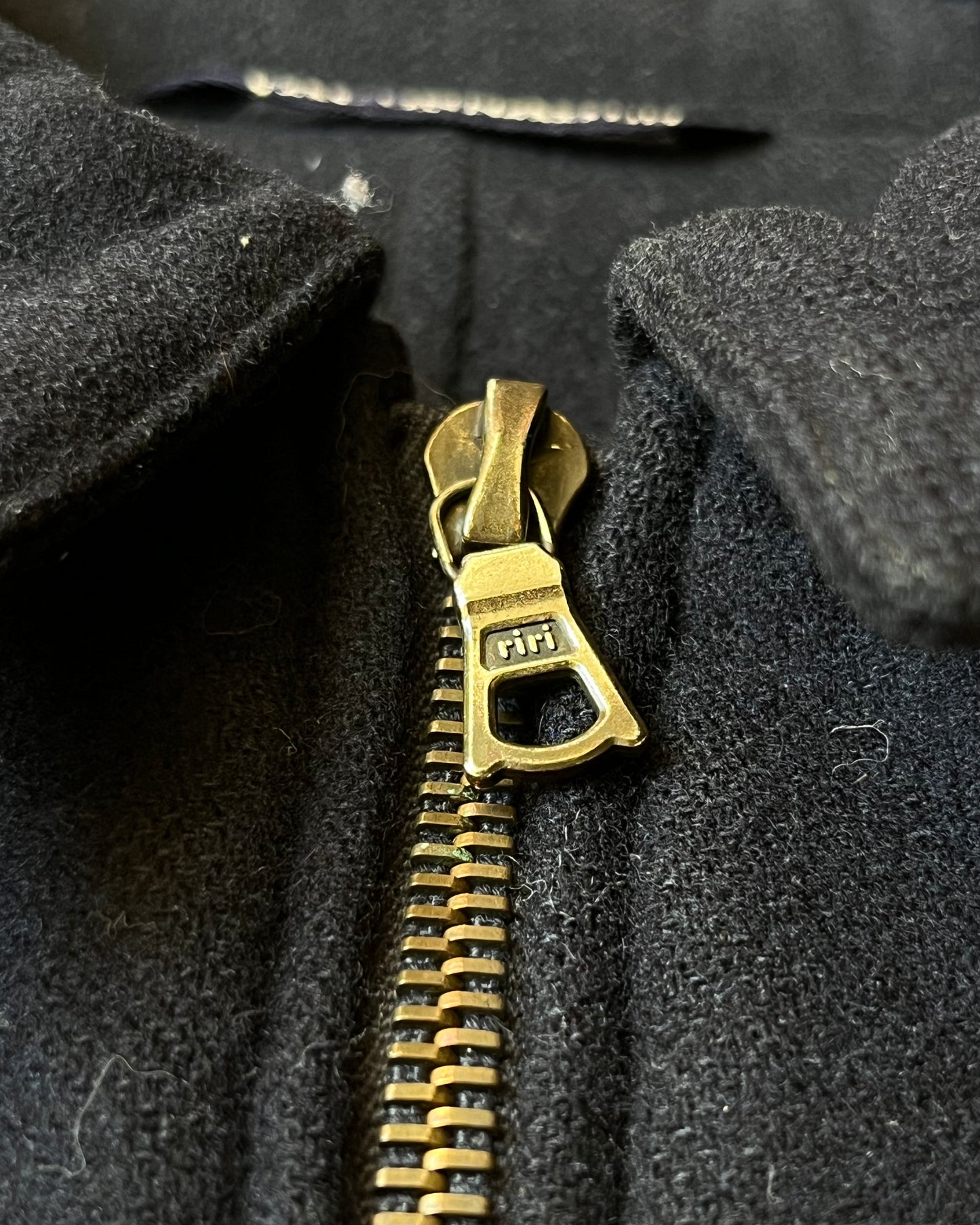 1980s - Navy/Beige Façonnable Wool Jacket - XL